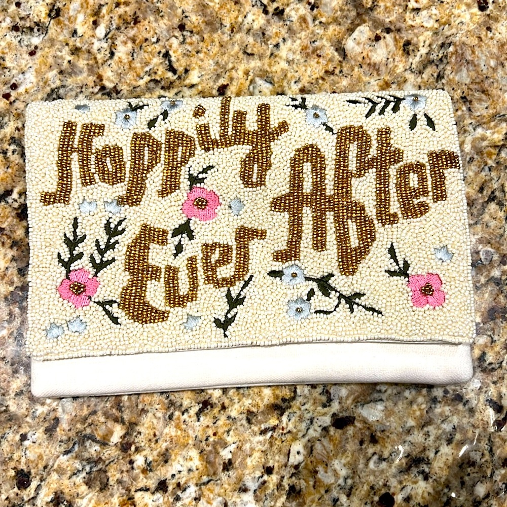 Beaded Happily Ever After clutch/crossbody